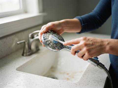 How to Clean a Shower Head and Remove Mineral Buildup