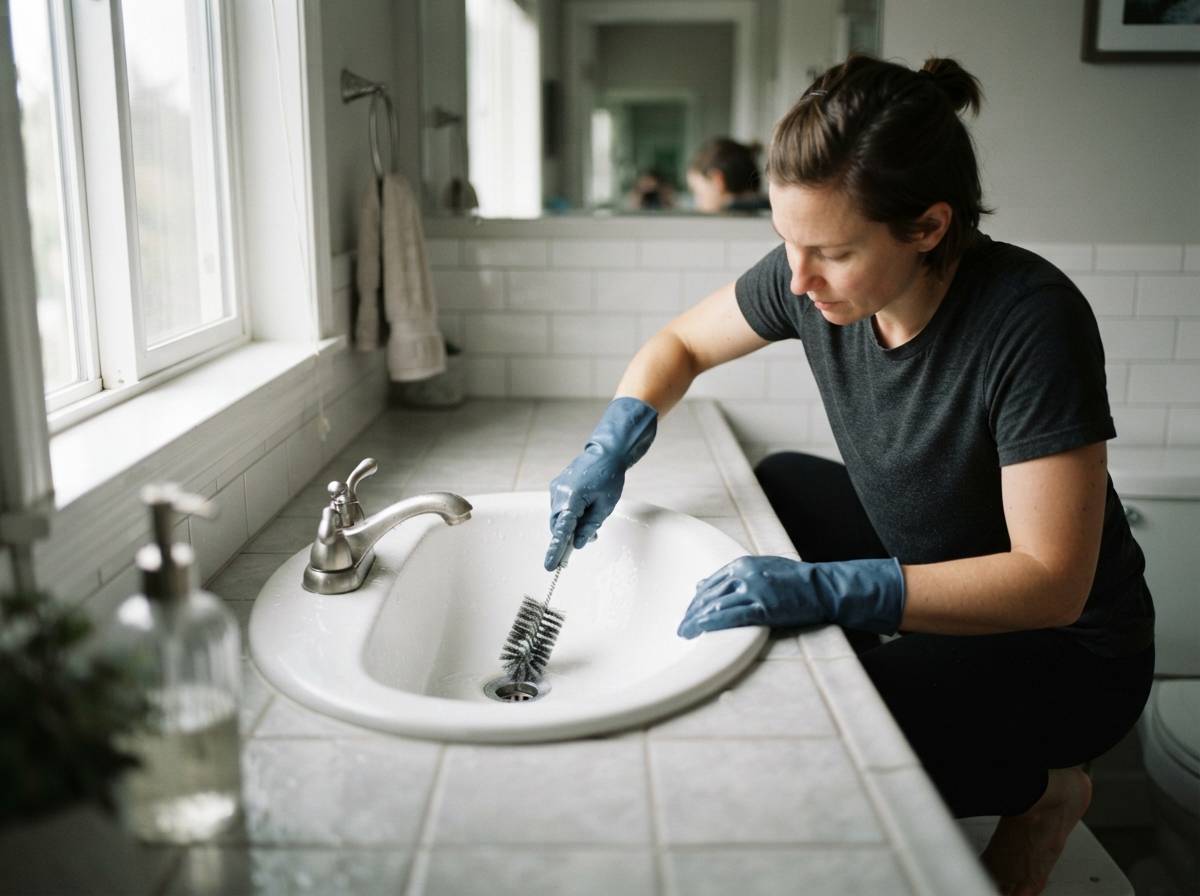 Tiny winged bugs in your sink or shower usually mean drain flies are breeding in the slime lining your pipes.